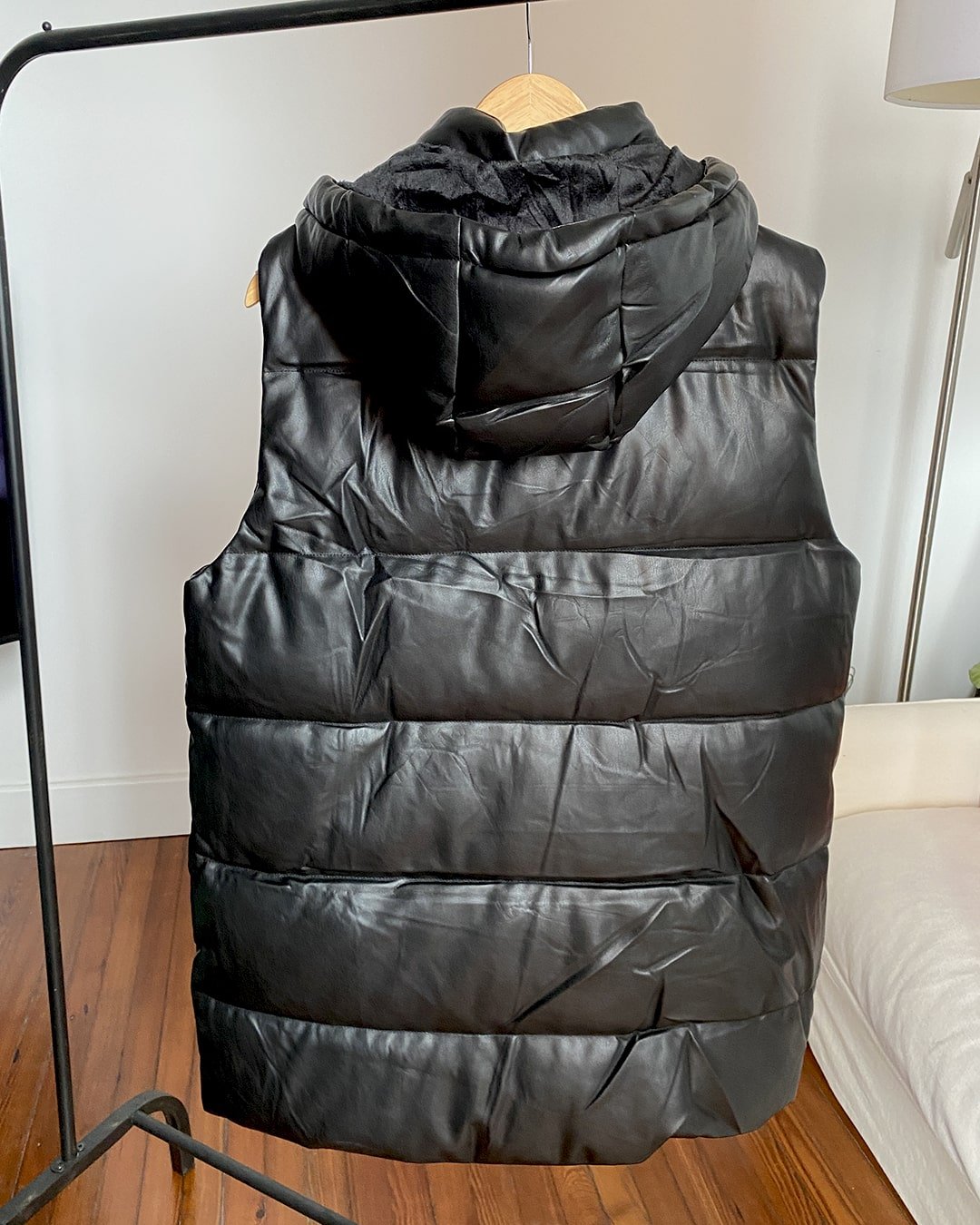 CHALECO ECOCUERO LARGO