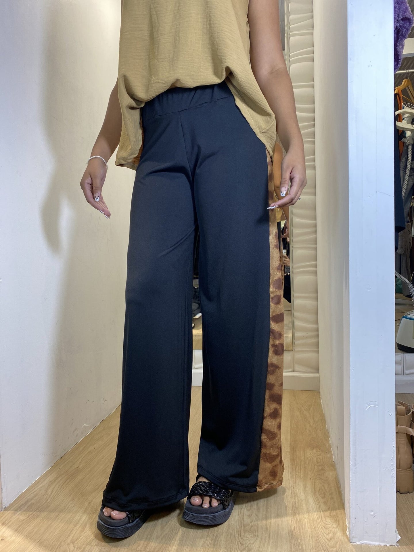 PANTALON PALAZZO LYCRA
