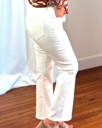 PANTALON JEAN CROPPED ADELE - Blanco