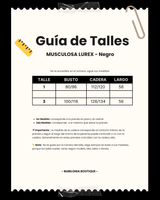 MUSCULOSA LUREX - Negro