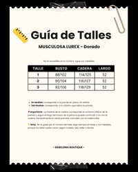 MUSCULOSA LUREX - Dorado