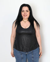 Musculosa Negra con Lurex
