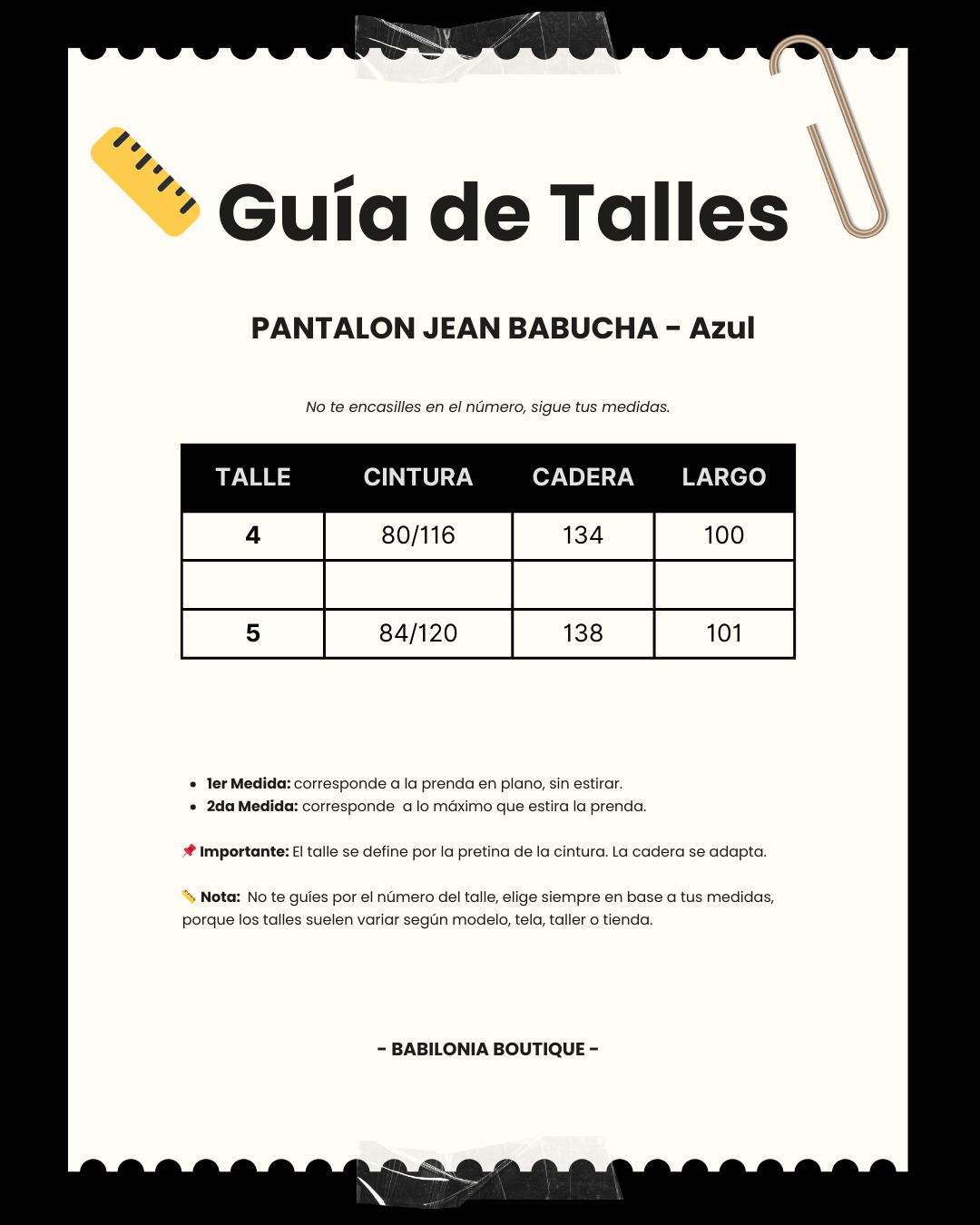 PANTALON JEAN BABUCHA - Azul