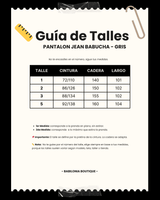 PANTALON JEAN BABUCHA - Gris