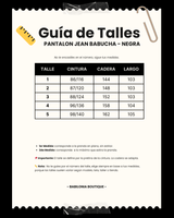 PANTALON JEAN BABUCHA - Negro