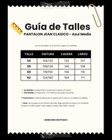 PANTALON JEAN CLASICO - Azul Medio