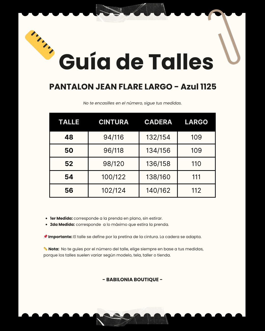 PANTALON JEAN FLARE LARGO - Azul 1125