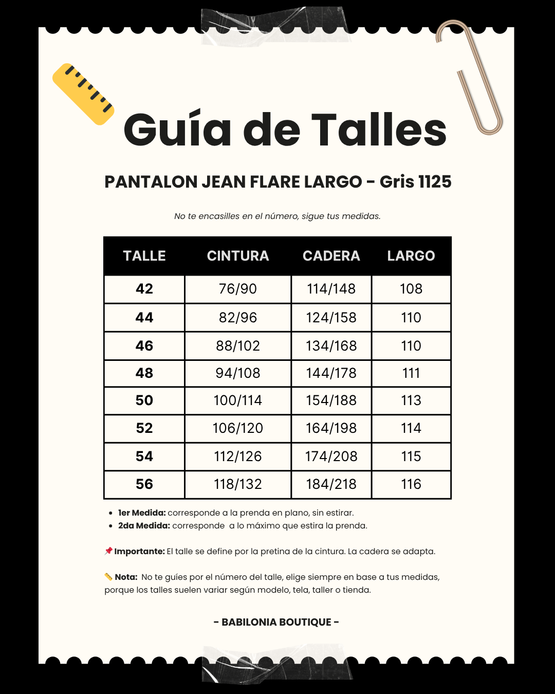 PANTALON JEAN FLARE LARGO - Gris 1125