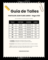 PANTALON JEAN FLARE LARGO - Negro 1125