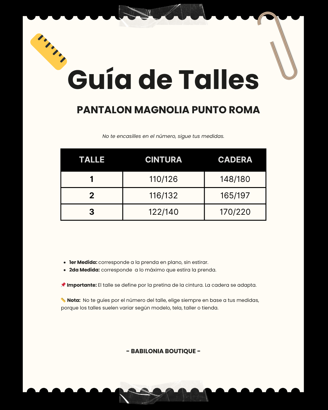 PANTALON MAGNOLIA en PUNTO ROMA