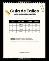 PANTALÓN PALAZZO LINO - Negro