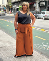 PANTALÓN CRUZADO FLORIPA - Terracota