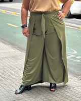 PANTALÓN CRUZADO FLORIPA - Verde