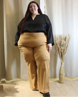 Pantalón Lino "PALAZZO CAMEL - 20 % OFF contado o transferencia $1790