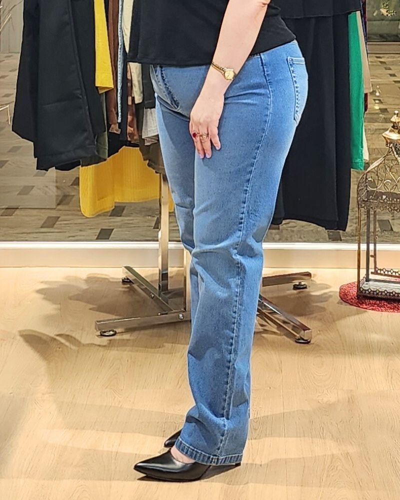 Pantalón Jean "RECTO CELESTE"