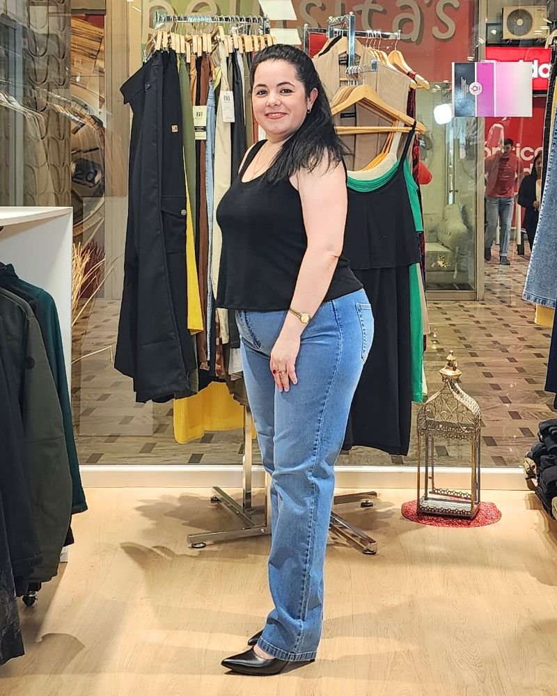 Pantalón Jean "RECTO CELESTE"