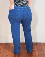 PANTALON JEAN RECTO - Azul
