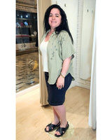 Pollera Falda Jean Gris Dubai
