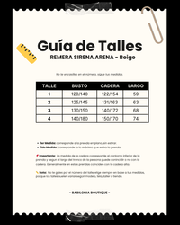 REMERA SIRENA ARENA - Beige