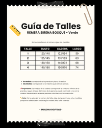 REMERA SIRENA BOSQUE - Verde