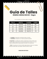 REMERA SIRENA NOCHE - Negro