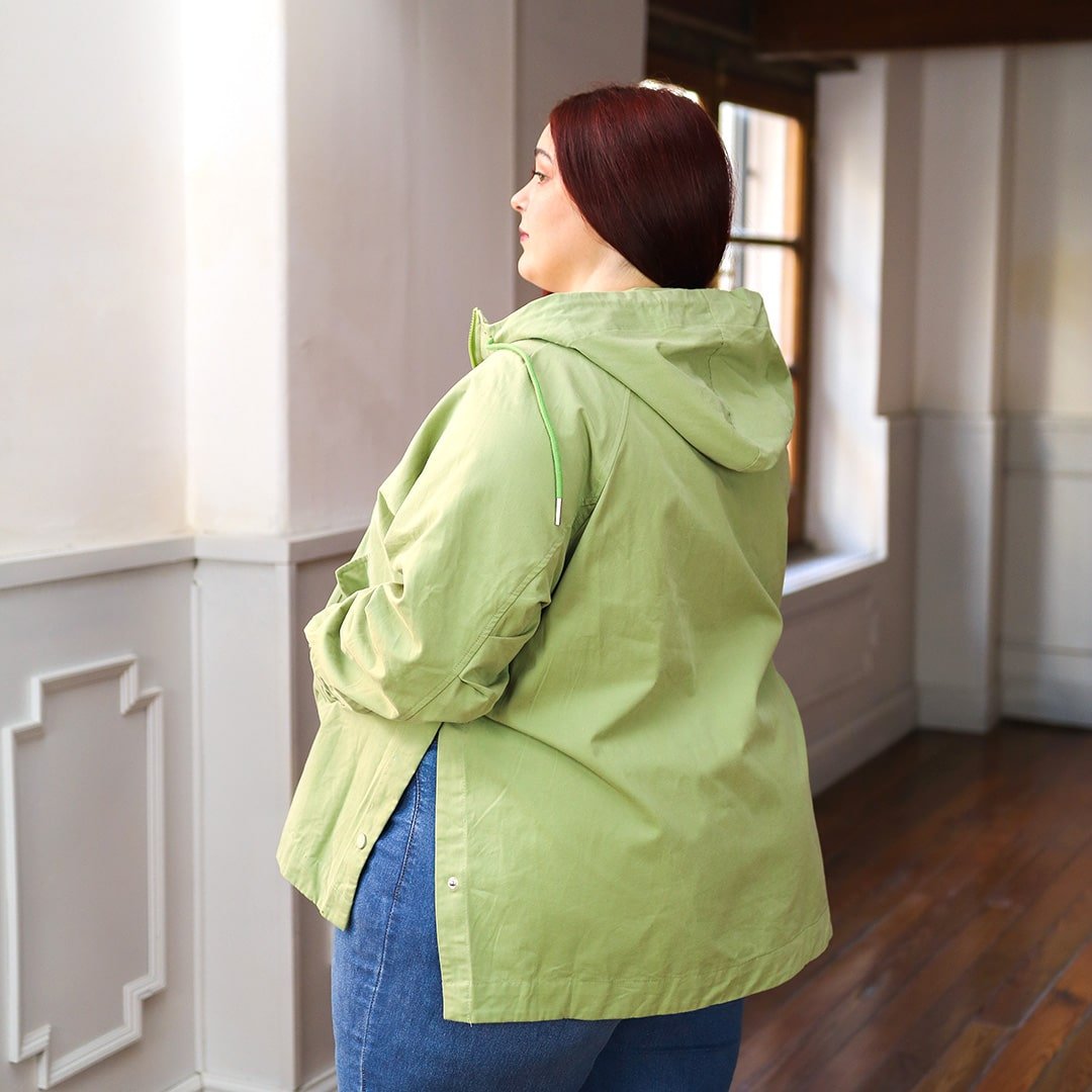 Campera Gabardina Roble Verde