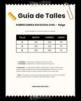 SOBRECAMISA ESCOCESA CHIC - Beige