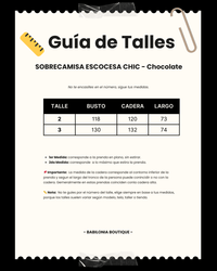 SOBRECAMISA ESCOCESA CHIC - Chocolate