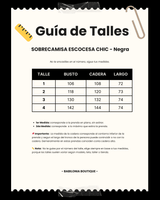 SOBRECAMISA ESCOCESA CHIC - Negra