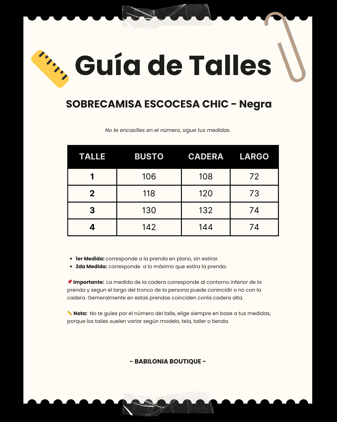 SOBRECAMISA ESCOCESA CHIC - Negra