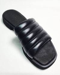 Sandalias Cuero Original CHANCLAS Negras
