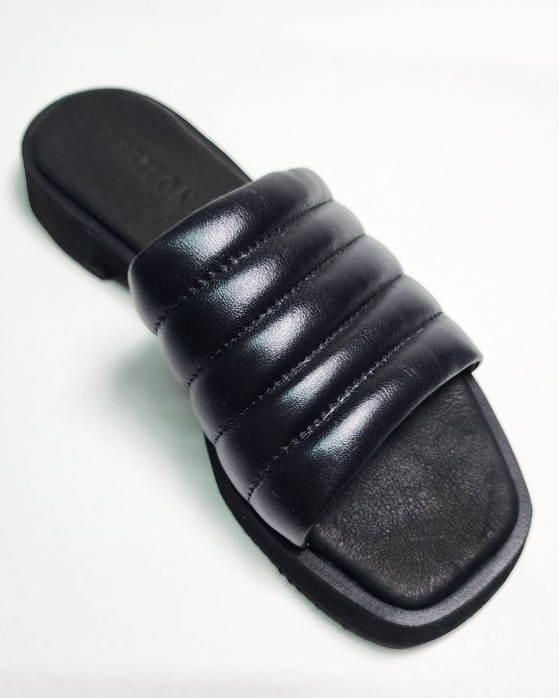 Sandalias Cuero Original CHANCLAS Negras