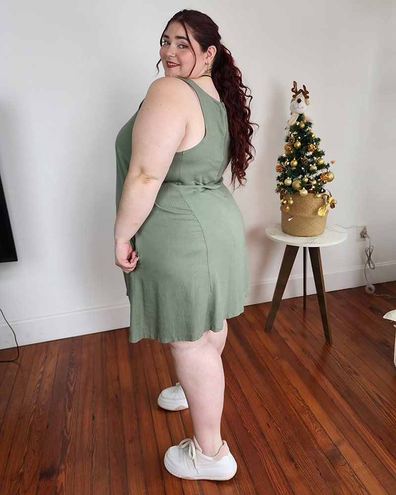 Vestido Cleo de Lino y algodón