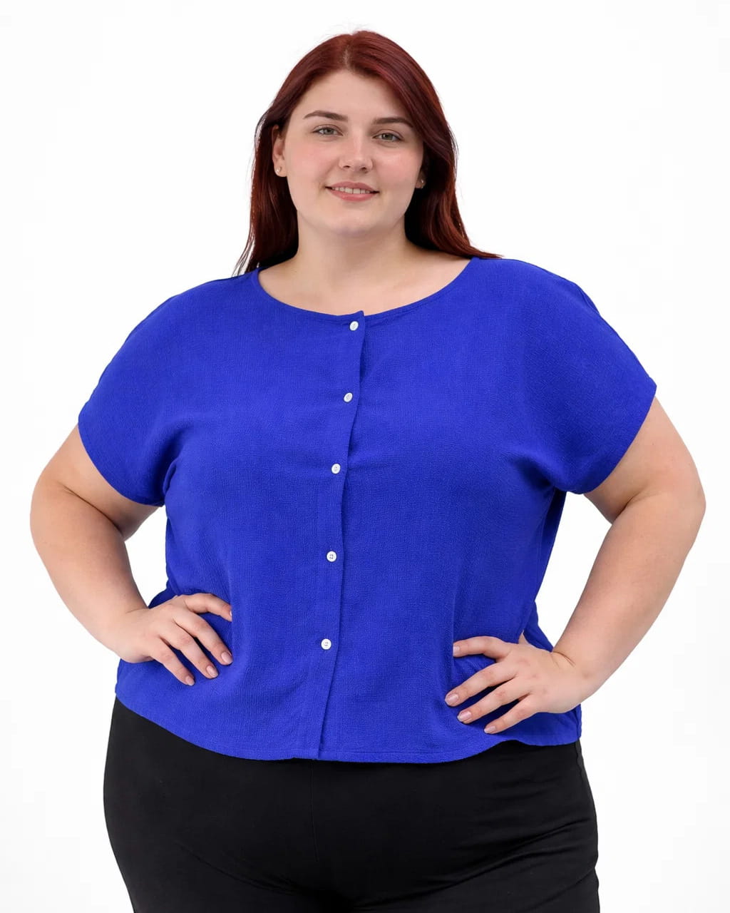 BLUSA CAMISA ANGEL - Azul Francia