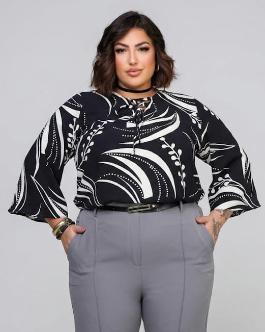 Blusa Katia de Crepe