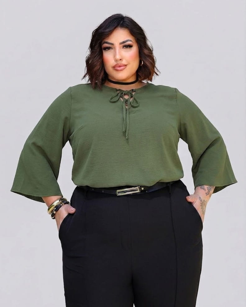 Blusa Katia de Crepe