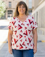 BLUSA EDITH - Estampada con espandex