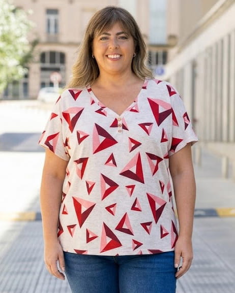 BLUSA EDITH - Estampada con espandex