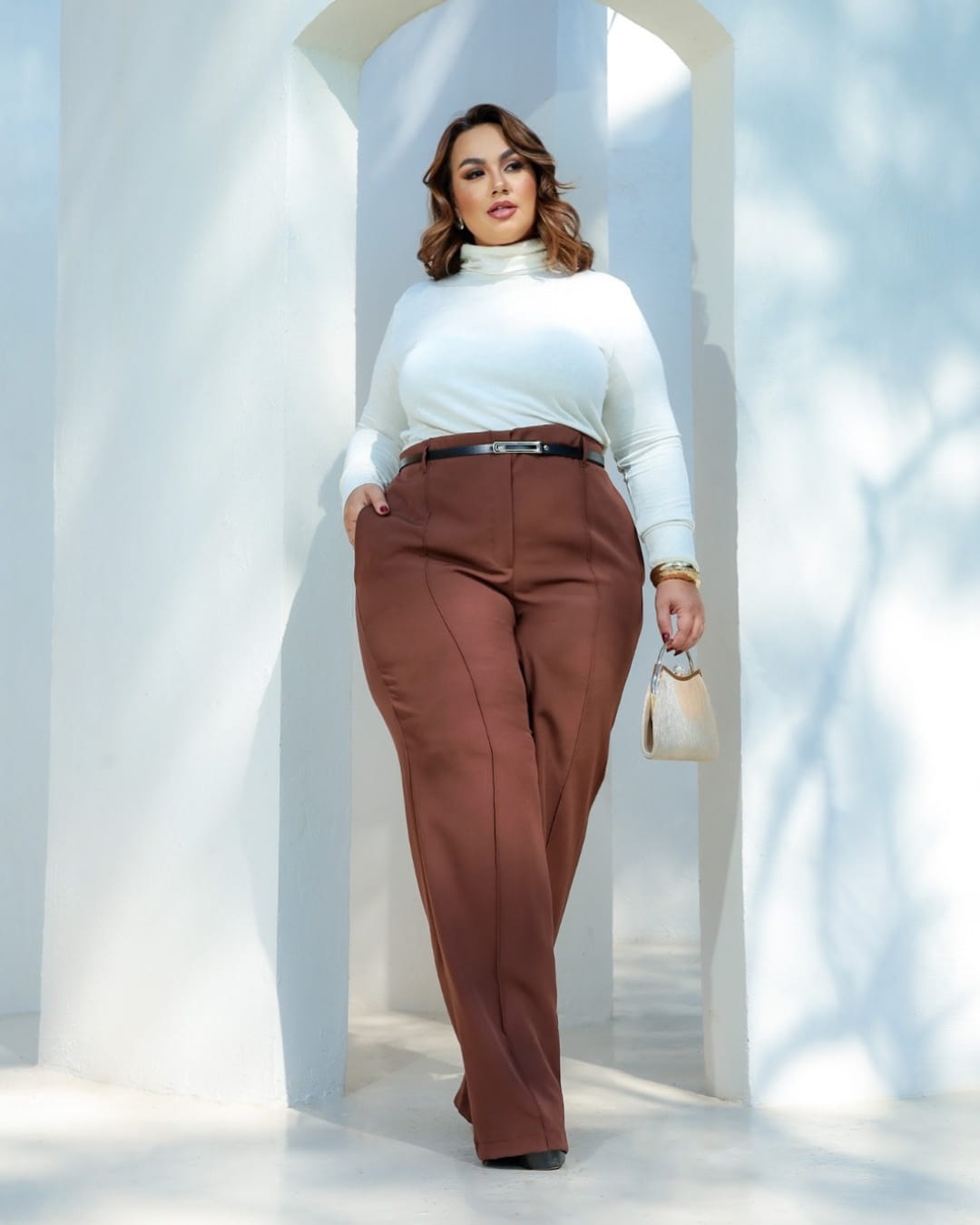 PANTALÓN SASTRERO ZARA - Con cinto