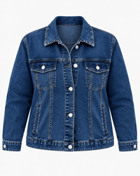 LOOK COMFORT AZUL  | Pantalón Morley + Remera Morley + Campera Jean Azul -🛡️COMPRA SEGURA🛡️