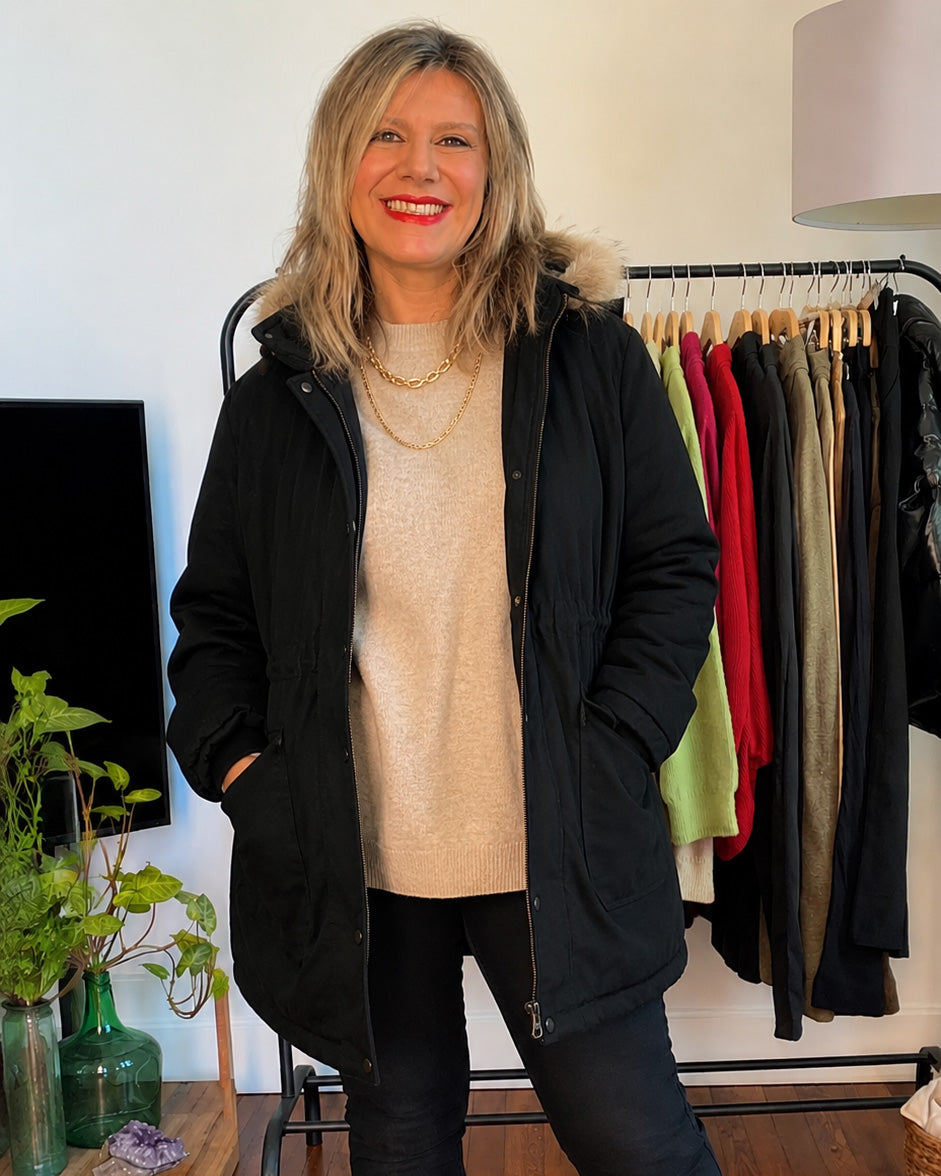 CAMPERA PARKA GAMUZA - 50% OFF