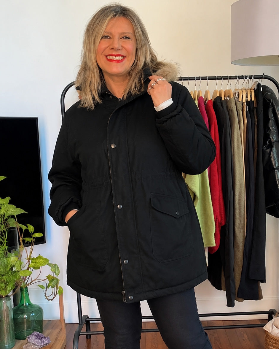 CAMPERA PARKA GAMUZA - 50% OFF