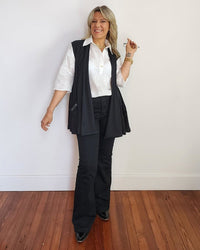 Chaleco Corto Punto de Hilo MIAMI BEIGE