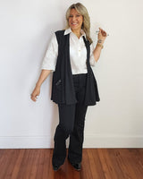 Chaleco Corto Punto de Hilo MIAMI BEIGE