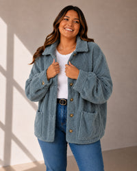 CHAQUETA CORDERITO MONTREAL LARGA - Talles Grandes 🛡️ COMPRA SEGURA 🛡️