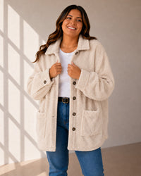 CHAQUETA CORDERITO MONTREAL LARGA - Talles Grandes 🛡️ COMPRA SEGURA 🛡️