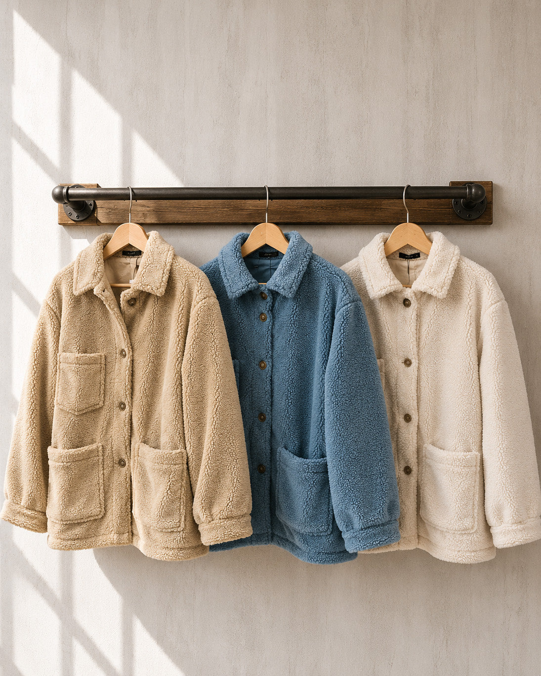 CHAQUETA CORDERITO MONTREAL LARGA - Talles Grandes 🛡️ COMPRA SEGURA 🛡️
