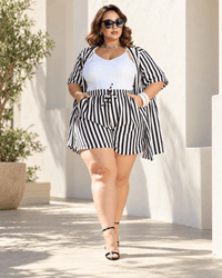 ⏰ PREVENTA 25% OFF | CONJUNTO KIMONO A RAYAS