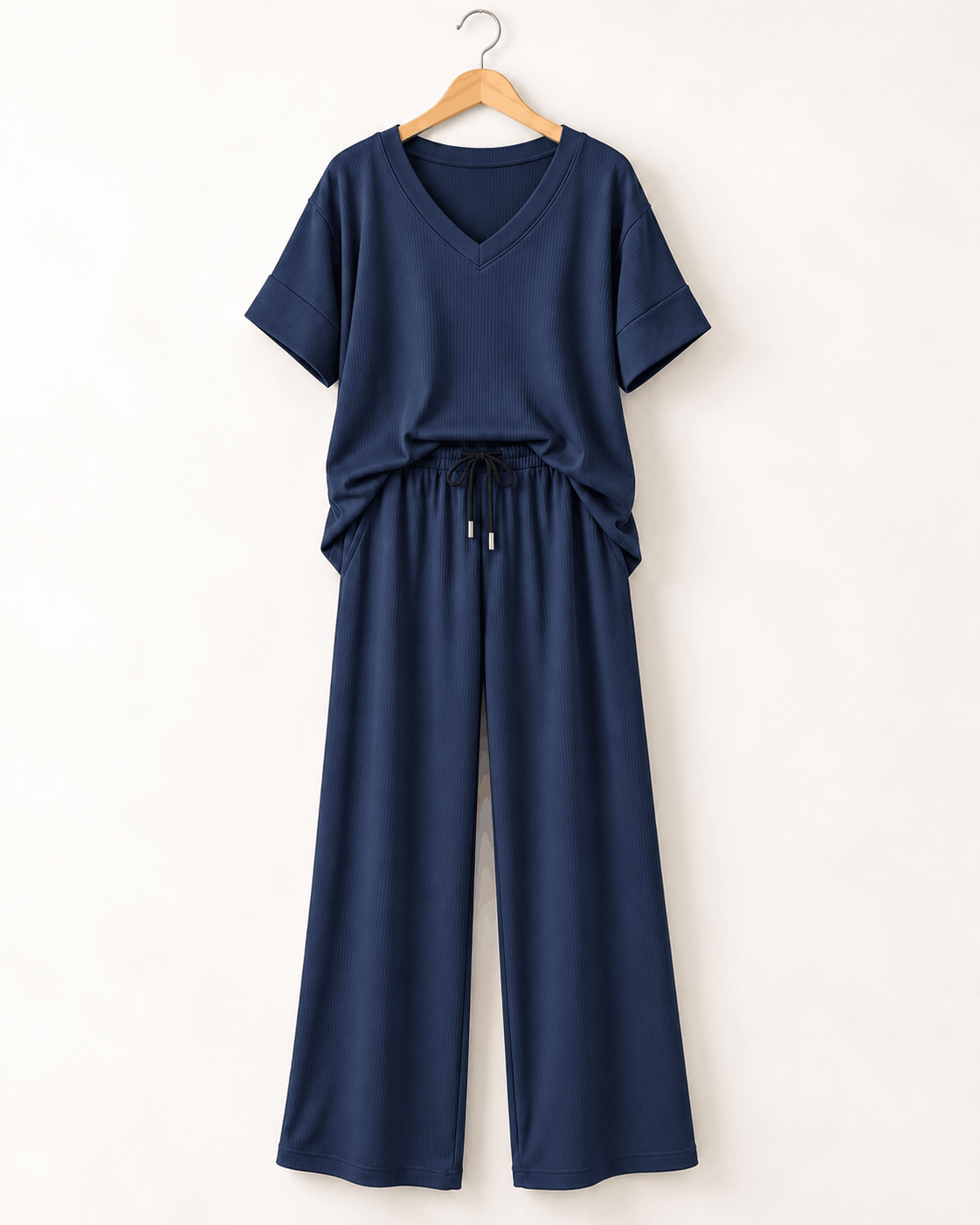 LOOK COMFORT AZUL  | Pantalón Morley + Remera Morley + Campera Jean Azul -🛡️COMPRA SEGURA🛡️