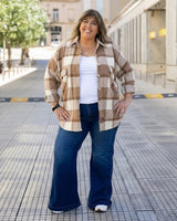 SOBRECAMISA ESCOCESA AURORA - Beige